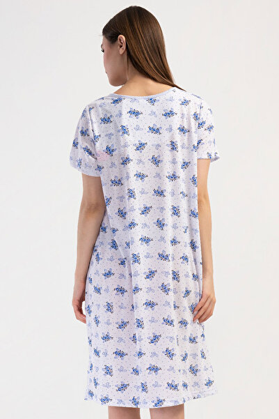 VİENETTA Cotton Women's Short Sleeve Short Length Nightgown, 161780
