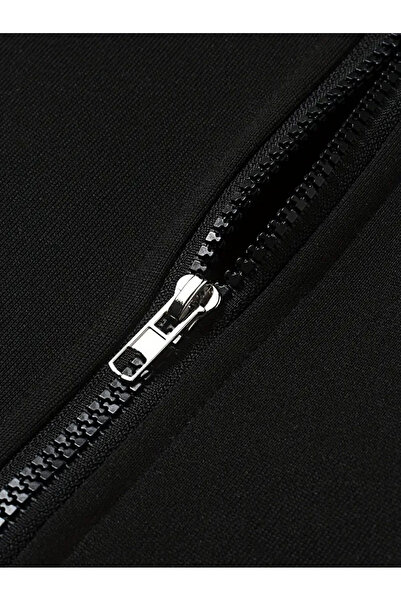 Touz Moda Arcane Jinx Y2K Oversize Fermuarlı Siyah Unisex Kapüşonlu Hırka