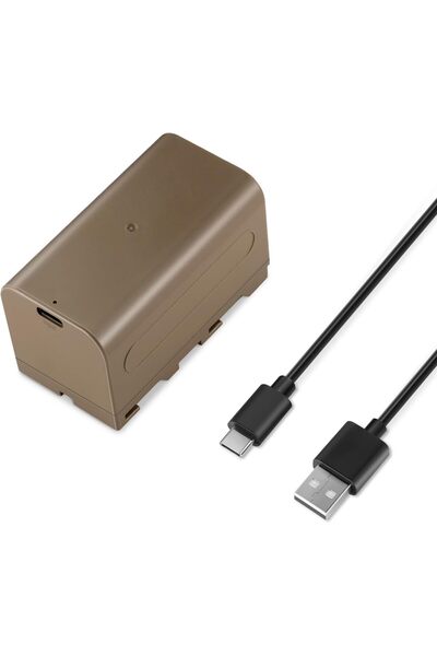 NEEWER بطارية بديلة NP-F750 بسعة 7000 مللي أمبير/ساعة مع منفذ USB من النوع C،...