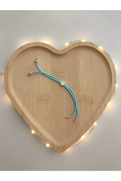 SESİKA HOBİ Brățară de mână cu șnur albastru deschis, cu capăt galben (2 bucă...