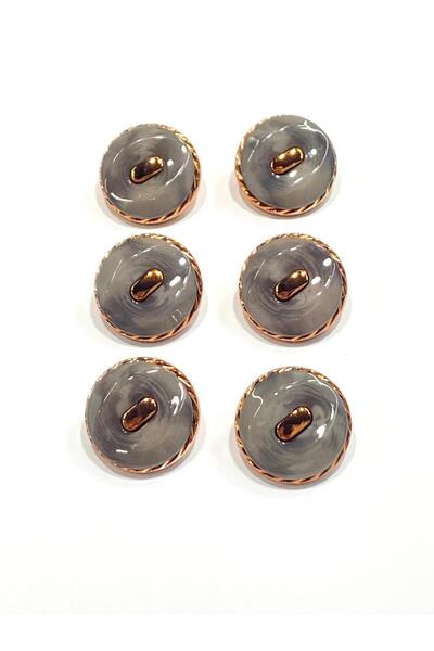 karantuhafiye زر بلاستيك لامع مطلي بالنحاس للأرضيات / 2.7 سم / 6 قطع / m03104...