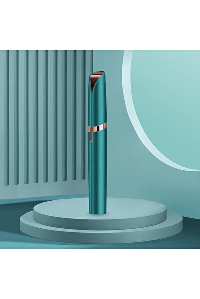 Flippy Facial Trimmer for Eyebrows, USB Rechargeable, 1.5 x 13 cm, ABS, Green