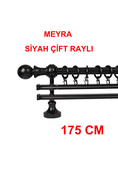 di'mora by ağbaht züc. Meyra Demonte Başlıklı Ahşap Rustik Perde Askısı - Çif...