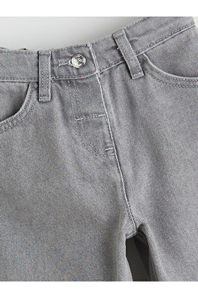 LC Waikiki Yeni Sezon Beli Lastikli Kız Çocuk Jean Pantolon