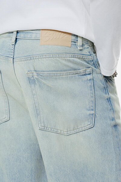 Pull & Bear Mumlu görünümlü baggy loose jean