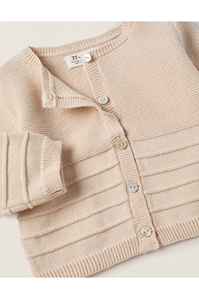 Ziddy 3-Piece Knitted Set for Newborns, Beige