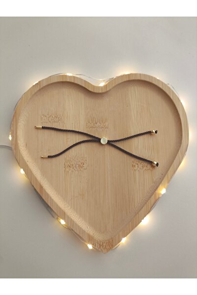 SESİKA HOBİ Brățară de mână cu șnur maro, cu capăt galben (2 bucăți) 13 cm, b...