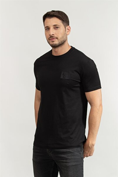 Armani Exchange Чоловіча футболка з вирізом горловини