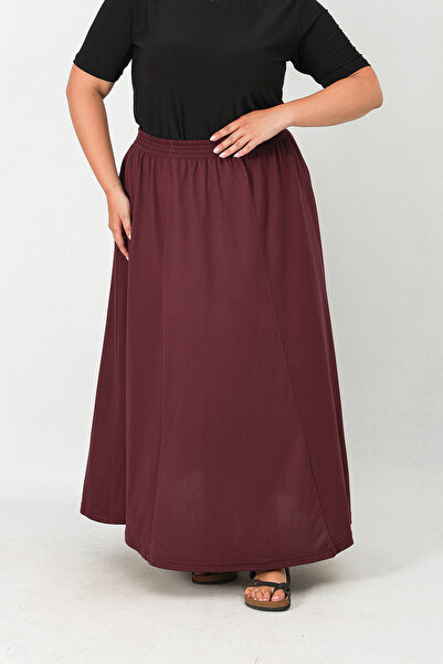 Lanze Cotton Piece Mother Skirt with Elastic Waist