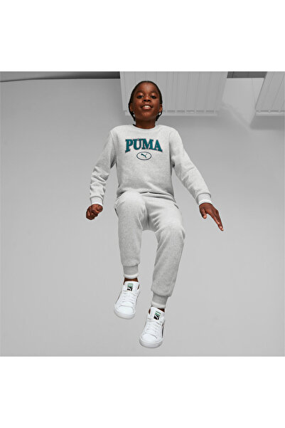 Puma Boys SQUAD Fleece Sweatpants - Gray