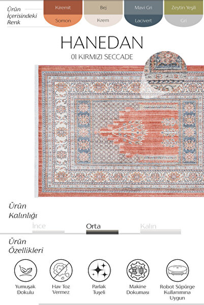 Cool Halı Dynasty Red Carpet Prayer Rug Thick Prayer Rug Gift Dowry Gift for Bride and Groom Couple Prayer Rug