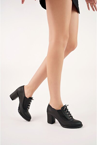 İrem Ayakkabı Lastikli Kancalı Ökçeli Kadın Ayakkabı