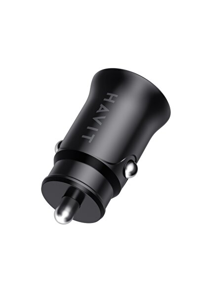 Havit Car Charger Fast Charge, USB, Type-C, PD20W, 3A, PC, CC2022, Black