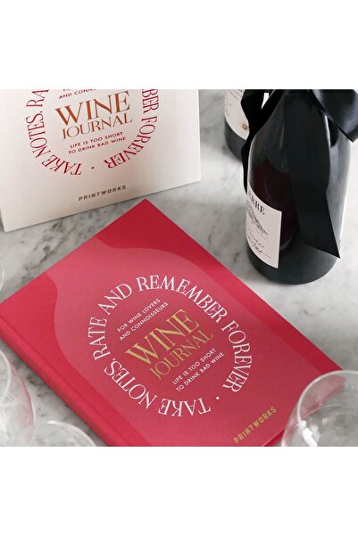 PRINTWORKS Wine Tasting Journal, Printworks, Wine Tasting Journal, Red