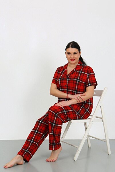 BEEMU Plus Size Short Sleeve Milan Shirt Pajama Set- Young Mother Series