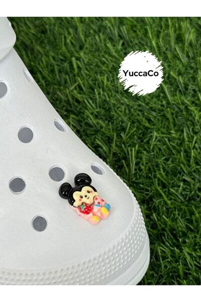 Crocs Mickey Fare Terlik Süsü/Fareli Terlik Charm/Üç Boyutlu Figür Terlik Aks...