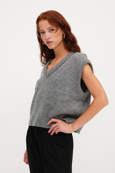 Addax V-Neck Knitwear Sweater S231011-C2