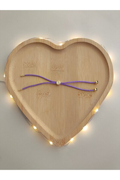 SESİKA HOBİ Brățară de mână gata de asamblat de culoare liliac cu capăt galbe...