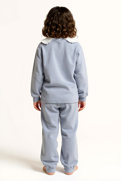 Grata Girl's Tracksuit Set 10-16 Years Old 7424 Gray