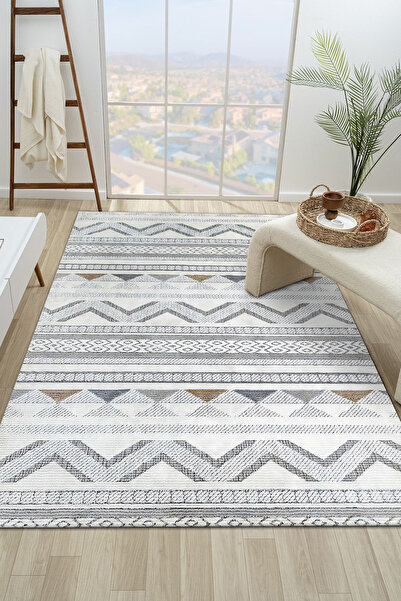 GECE HOME DİJİTAL BASKILI Kaymaz Taban Yıkanabilir Modern Mutfak Halısı Salon...