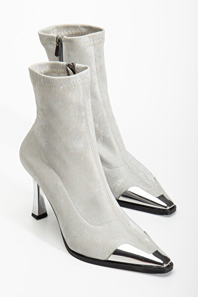 MaskButik Delina Topuklu Kadife Bot