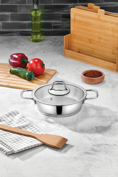 PoloChef Stainless Steel Pan 16 cm