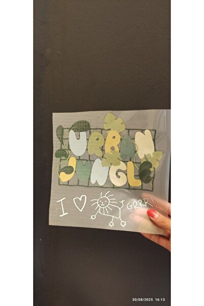 Gönülden Tasarım ȚESĂTURA DE TRANSFER DE LETERE CU FRUNZE ADHESIVE CU FERĂTOR...