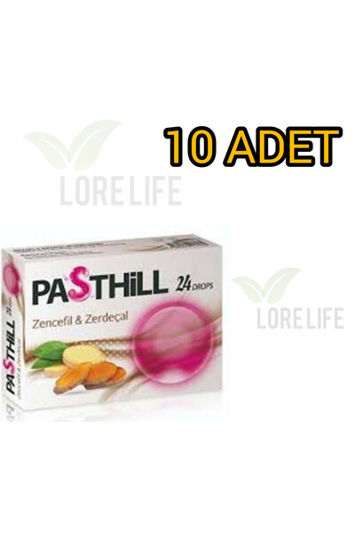 LedaPharma PASTHİLL ZENCEFİL/ZERDEÇAL 24 X 10 ADET