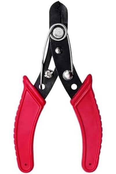 Duravel كماشة تجريد أسلاك شديدة التحمل بمقابض مريحة، باللونين الأحمر والأسود