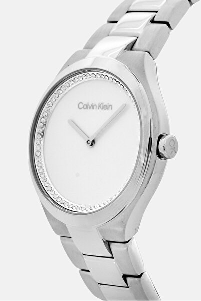 Calvin Klein Women 25200365 Stainless Steel Analog Watch 34 mm, Silver