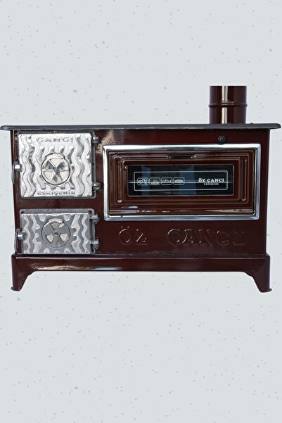 ÇANCI 40lık Büyük Kapak Kuzine Soba Kömür Sobası Odun Sobası