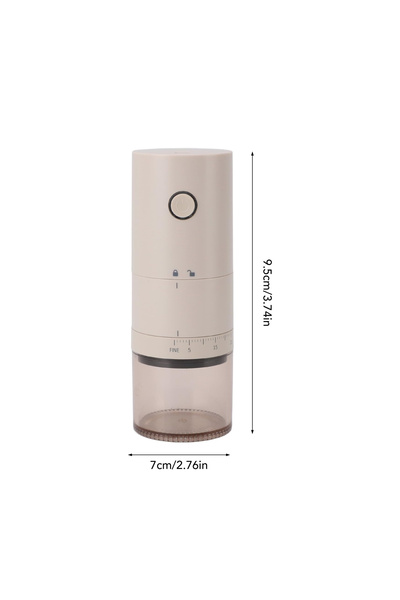 INVEIN USB Charging Electric Coffee Grinder - Ceramic Gear and 38 Grinding Degrees for a Consistent, Professional Grind