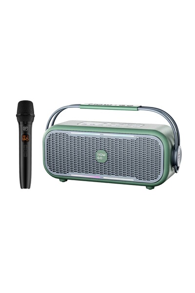 NowGo C2 60W Taşınabilir RGB Bluetooth Hoparlör Mikrofonlu Karaoke Parti Spea...