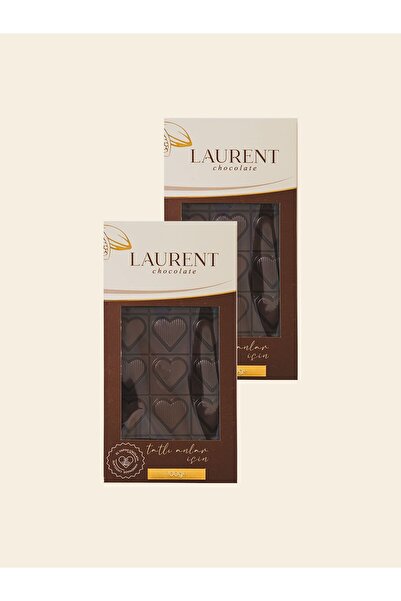 LAURENT CHOCOLATE Rafine Şekersiz Bitter Tablet Çikolata 100 g X 2 Adet
