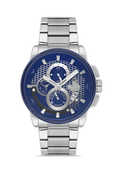 Platin Pierre Hds-Pl-1069Ga-L3 Steel Cord Functions Active Men's Wristwatch