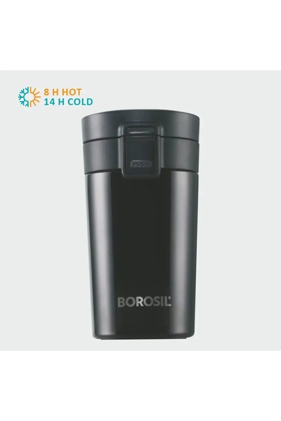 Borosil Coffee mate Insulated Mug, BPA-free, Leakproof Lid 380ml