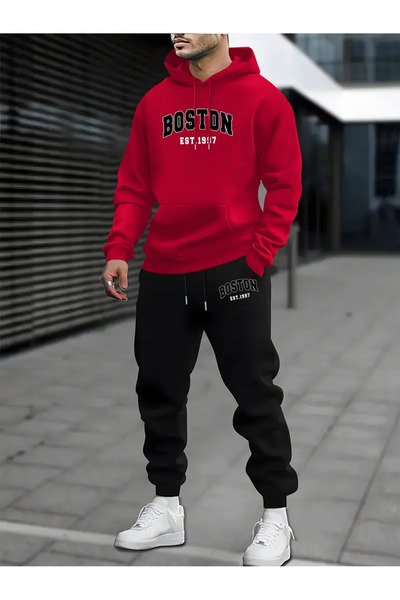 bellanova Boston 1917 Est. Men's Polyester Hooded Sports Suit