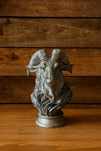 ATOLYETASBAHCE Keçi Figürlü Dekoratif Büst