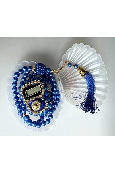 DOĞALYA Zikrmatik Set with Pearl Prayer Beads and Stones, Gift for Mevlüt, Qu...