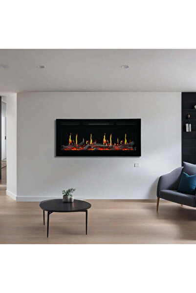 SAFECARE Built-in Electric Fireplace With Logs, with Sound, 7 Colors, Realistic Flames