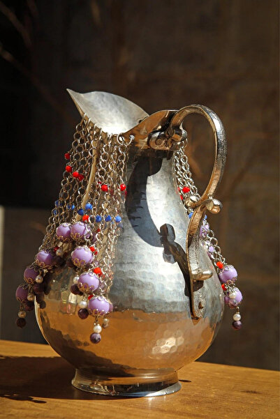 ANTEPSEPETİ إبريق من النحاس الأرجواني مع خرز