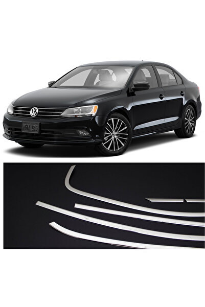 CHROMELINE VW jetta Krom Cam Çerçevesi Set (12 Parça) paslanmaz çelik 2011-2020