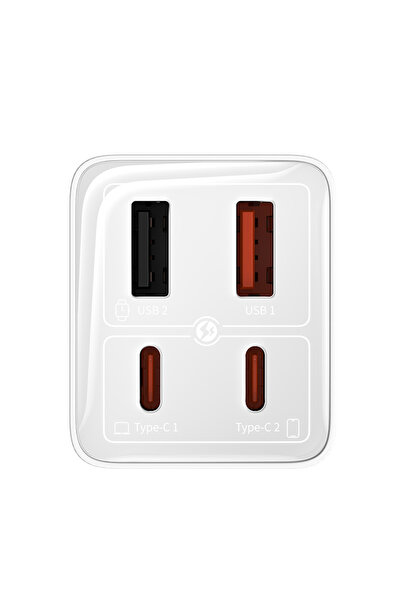 Baseus GAN6 65W ADAPTÖR +100W KBL BEYAZ