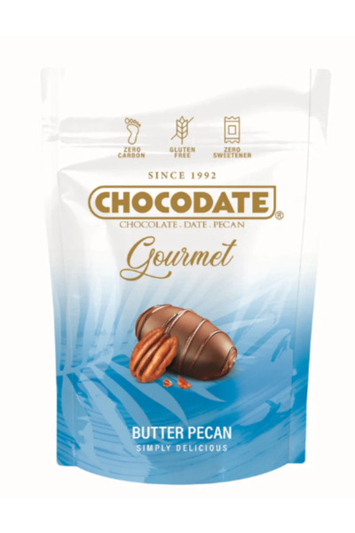 CHOCODATE Gourmet Butter Pecan, Gluten Free 150gm x 2