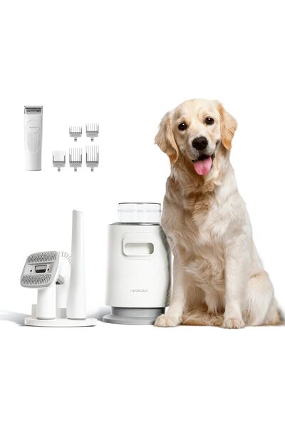 Neakasa ماكينة قص شعر الكلاب P0 Pro مع مكنسة كهربائية، مجموعة العناية الاحترا...