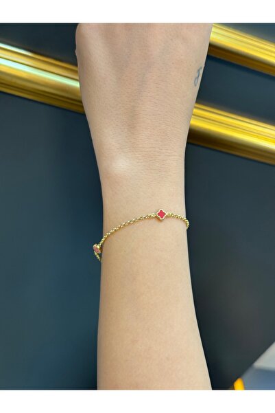 UZUNDAĞ KUYUMCULUK 14 Ayar Altın Küçük Yonca Bileklik