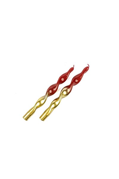 MIKASA Gold Kırmızı 2li Mum 25cm