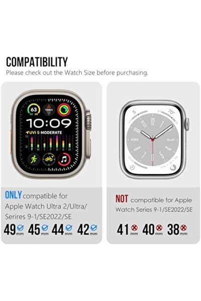 O Ozone سوار رياضي من السيليكون السائل المطاطي مع محول من الفولاذ المقاوم للصدأ لساعة Apple Watch Ultra 1/2 - أخضر