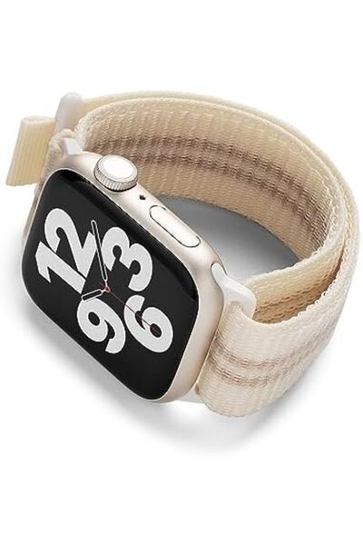 Ringke Apple Watch 38 / 40 / 41mm Sports Air Loop Nylon Smartwatch Replacement Bands | Cream