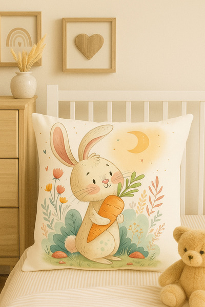 ALAMODECOR Çocuk Odası Tekli Kırlent Kılıfı